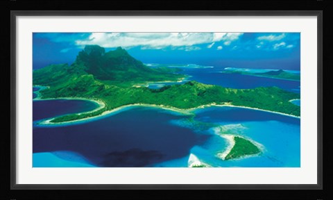 Framed Bora-Bora Print