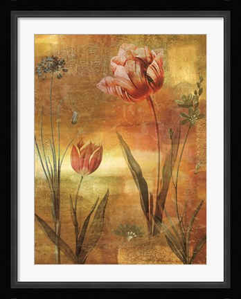 Framed Tulip Garden II Print