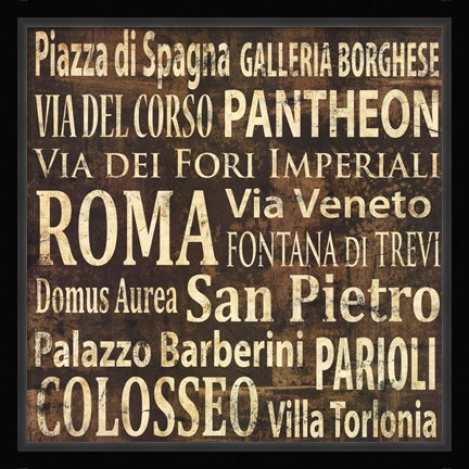 Framed Roma Print