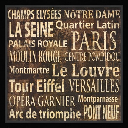 Framed Paris Print