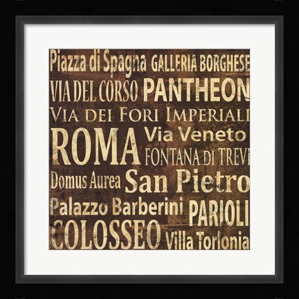 Framed Roma Print