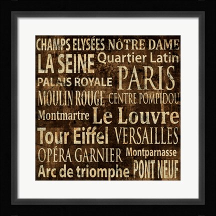 Framed Paris Print