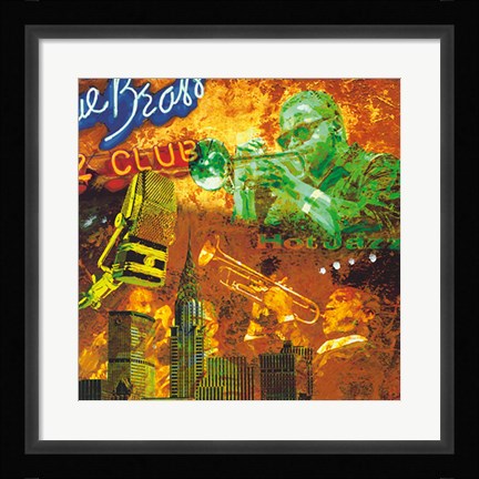 Framed Hot jazz Print