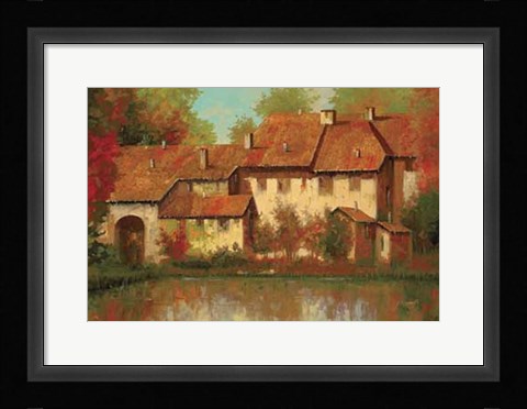 Framed Borgo Rosso Print