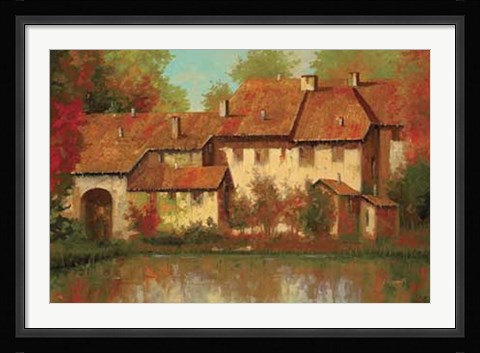 Framed Borgo Rosso Print