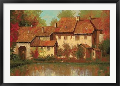 Framed Borgo Rosso Print