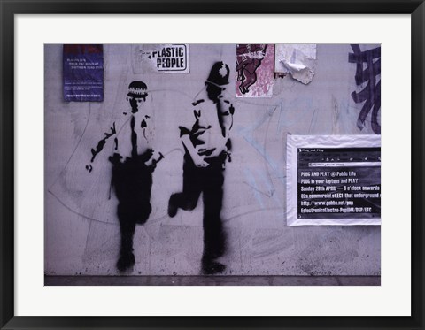 Framed Leg It! Print