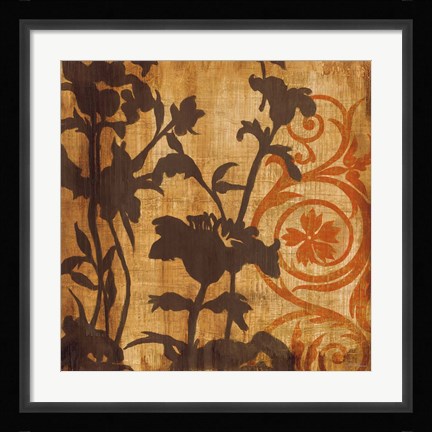 Framed Chocolate Scroll Print