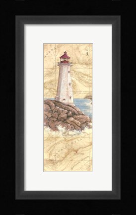 Framed Peggy's Cove Light Print