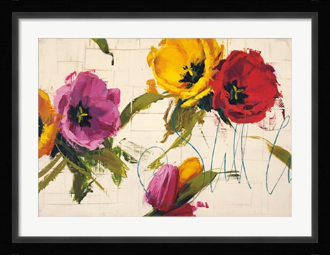 Framed Still Life with Tulips Print