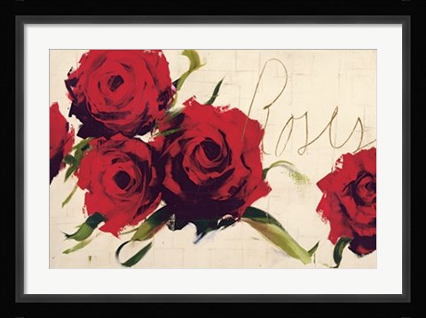 Framed Roses Print