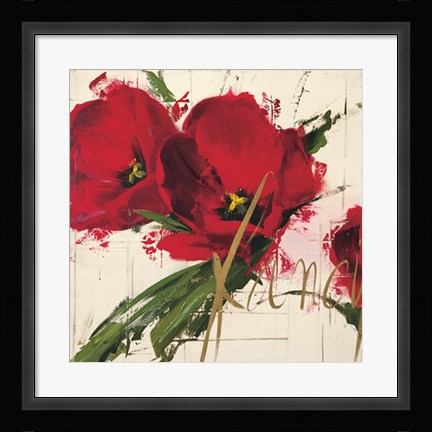 Framed Fancy Tulips Print