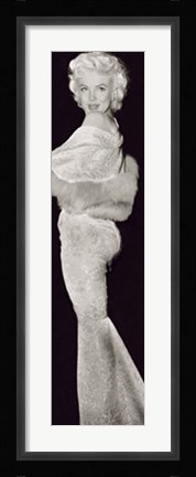 Framed Marilyn Monroe - Glancing Over Shoulder (detail) Print