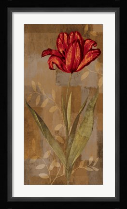 Framed Red Impression I Print