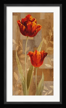 Framed Red Impression II Print