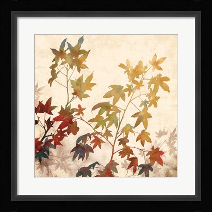 Framed Turning Leaves II Print