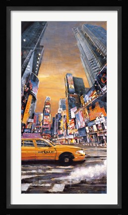 Framed Times Square Perspective I Print