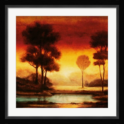 Framed Evening Light I Print