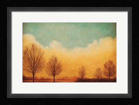 Framed Reflections of Autumn I Print