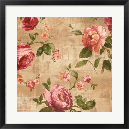 Framed Rose Garden II Print