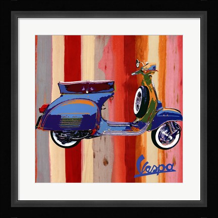 Framed Pop Vespa II Print