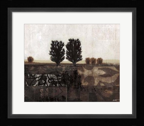 Framed Global Landscape I Print