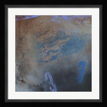 Framed Letters &amp; Numbers I Print