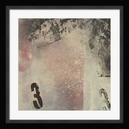 Framed Letters &amp; Numbers II Print