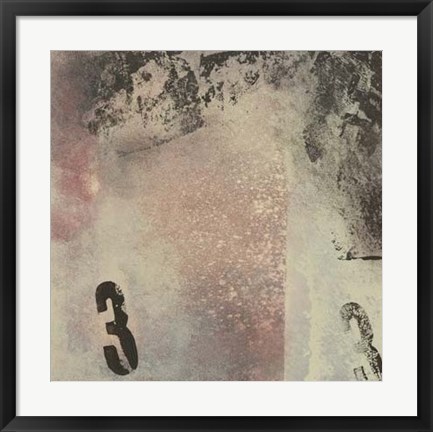 Framed Letters &amp; Numbers II Print