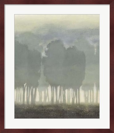 Framed Treeline Haze II Print