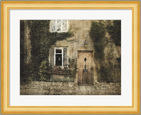 Framed English Cottage III Print