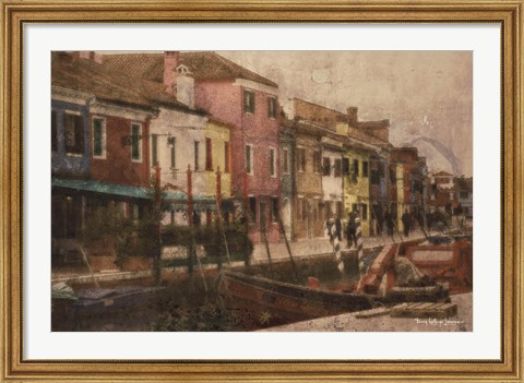 Framed Burano Canal II Print