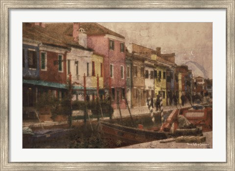 Framed Burano Canal II Print