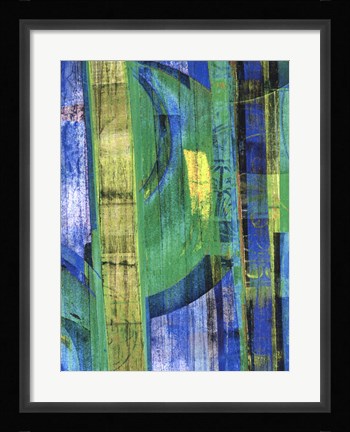 Framed Blue on Blue II Print