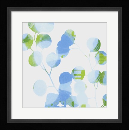 Framed Blue Plums I Print