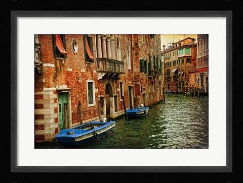 Framed Venetian Canals III Print