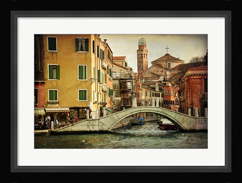 Framed Hotel Gardena I Print