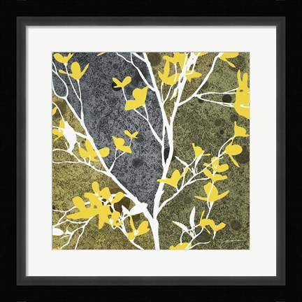 Framed Moon Flowers I Print