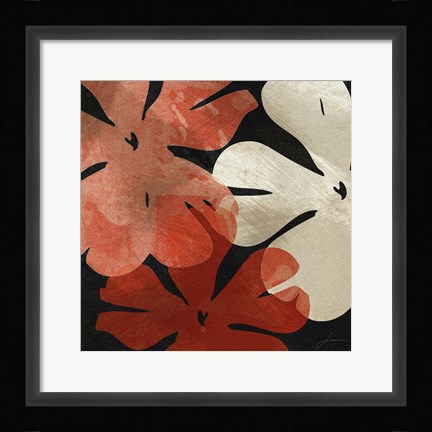 Framed Bloomer Tiles III Print