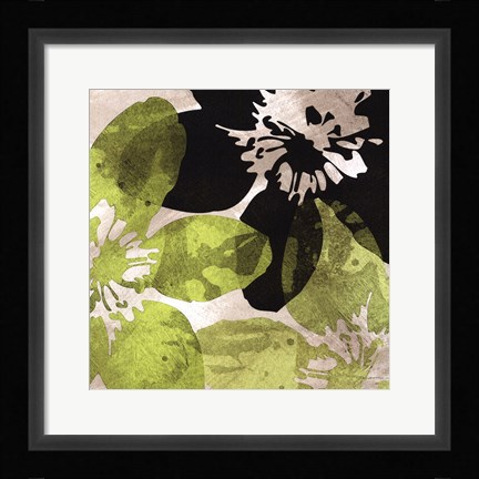 Framed Bloomer Tiles VI Print