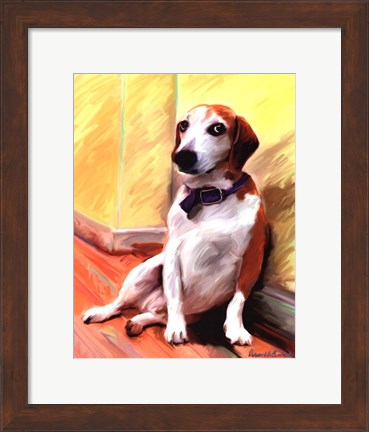 Framed Being a Beagle Print