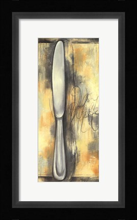 Framed Sophisticated Silver IIII Print