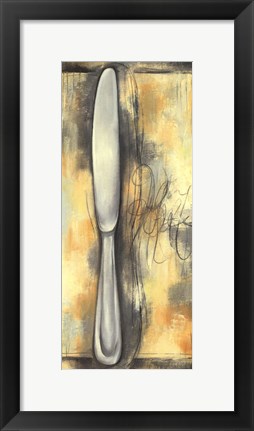 Framed Sophisticated Silver IIII Print