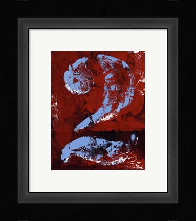 Framed Vintage Numbers II Print
