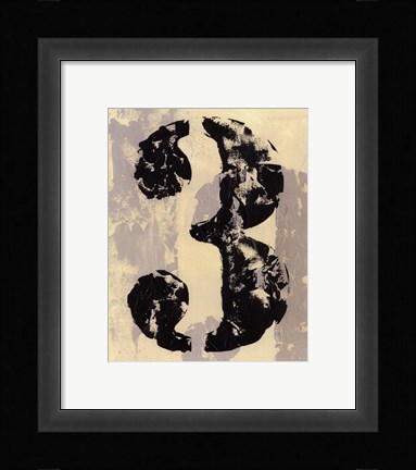Framed Vintage Numbers III Print