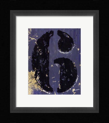 Framed Vintage Numbers VI Print