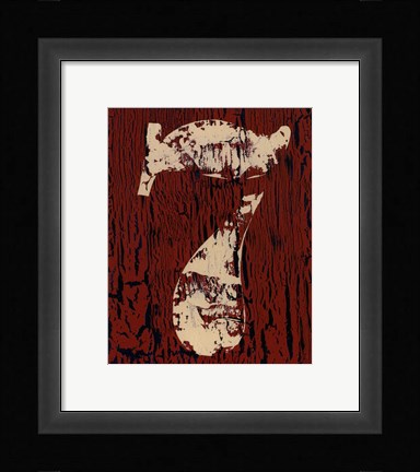 Framed Vintage Numbers VII Print
