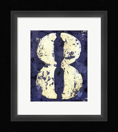 Framed Vintage Numbers VIII Print