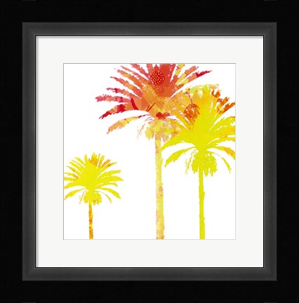 Framed Sunny Palm I Print