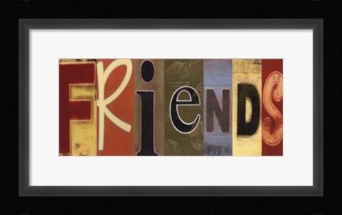 Framed Friends Panel Print
